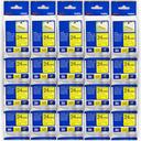5-Pack Brother PT-2100 18mm Black Text On Yellow P-Touch Tape [Genuine]