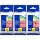 5-Pack Brother PT-2100 18mm Black Text On Yellow P-Touch Tape [Genuine]
