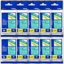 5-Pack Brother PT-P900W 36mm Black Text On Yellow P-Touch Tape [Genuine]