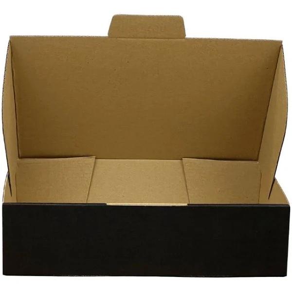 50pcs Black Mailing Box - 285 x 195 x 75mm
