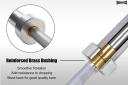 52kg Total - 180cm Olympic Barbell Bar - 20kg x 2 Weight Plates Free Spring Collar