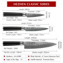 5pcs Damascus Chef Knife Set - Classic Series