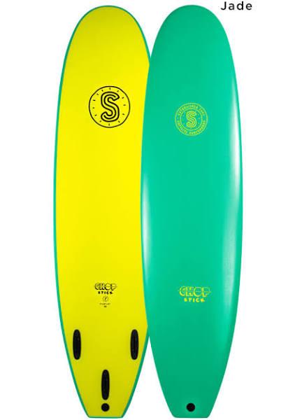 6'0 Softlite 2022 Chop Stick Softboard - Comes with Fins - Jade