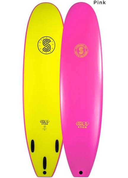 6'0 Softlite 2022 Chop Stick Softboard - Comes with Fins - Pink