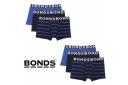 6 Pairs x Bonds Mens Everyday Trunks - Navy/Blue/N