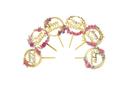 6 Pcs Ice Cream Decor Wedding Decoration Flower Cake Insert Pretty Flowers
