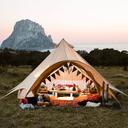6m Star Bell Tent, Canvas Lite 200gsm