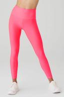 7/8 High-Waist Airlift Legging in Fluorescent Pink Coral, Size: 2XS | Alo Yoga