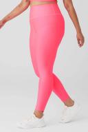 7/8 High-Waist Airlift Legging in Fluorescent Pink Coral, Size: 2XS | Alo Yoga