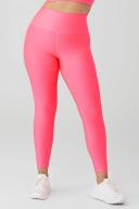 7/8 High-Waist Airlift Legging in Fluorescent Pink Coral, Size: 2XS | Alo Yoga