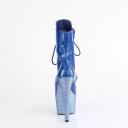 7 inch Heel BEJEWELED-1020-7 Blue Holo Patent 10 / Blue
