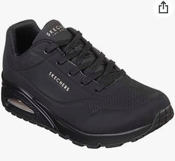 73690 Uno Stand On Air Skechers 7½ / Black White / NA