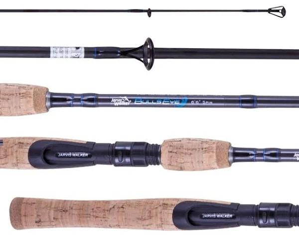 7ft Jarvis Walker Bullseye 8-10kg Spinning Rod - 2 Pce Spin Rod With Cork Grips