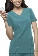 82851SP Dickies Xtreme Stretch Womens V-Neck Scrub Top