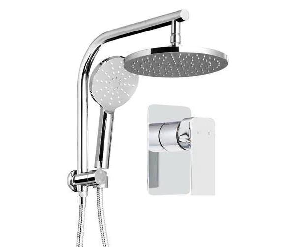 9'' Rain Shower Head Mixer Round Handheld High Pressure Wall Brass Chrome