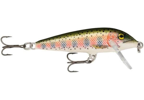9cm Rapala Countdown Sinking Hardbody Balsa Fishing Lure - Rainbow Trout