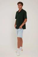 A Cropped Slim Short Dive Blue - 30 - Abrand Jeans