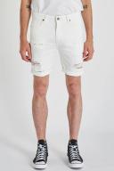 Abrand - A Dropped Skinny Shorts in White