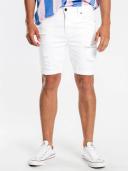 Abrand Mens A Dropped Skinny Denim Shorts Rouge White Size 34