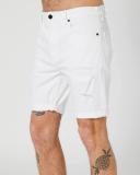 Abrand Mens A Dropped Skinny Denim Shorts Rouge White Size 34