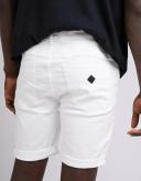 Abrand Mens A Dropped Skinny Denim Shorts Rouge White Size 34