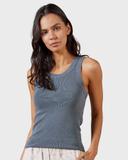 Academy Brand Essential Rib Tank L Infinity Blue AU499075