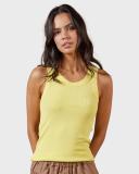 Academy Brand Essential Rib Tank S Acid Yellow AU471368