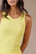 Academy Brand Essential Rib Tank S Acid Yellow AU471368