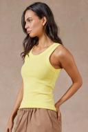 Academy Brand Essential Rib Tank S Acid Yellow AU471368