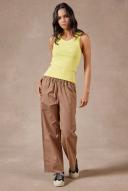 Academy Brand Essential Rib Tank S Acid Yellow AU471368