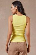 Academy Brand Essential Rib Tank S Acid Yellow AU471368
