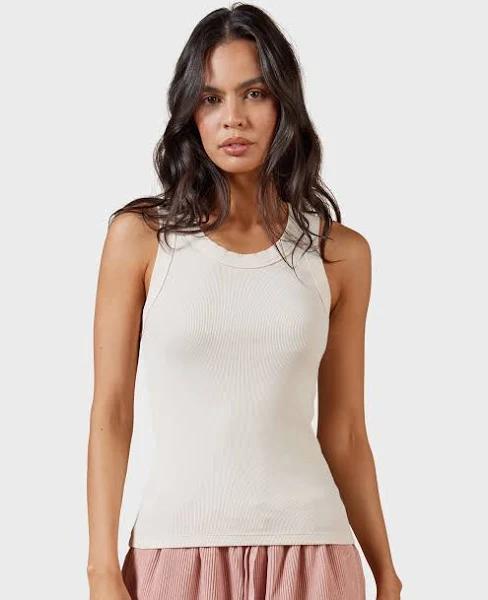 Academy Brand Essential Rib Tank XS Dew AU499067