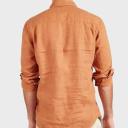 Academy Brand Hampton Linen Long Sleeve Shirt - Biscuit Large/L