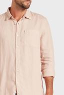 Academy Brand - Hampton Linen Long Sleeve Shirt in Shell