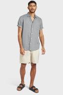 Academy Brand Hampton Linen S/S Shirt Gunsmoke / XXL