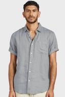 Academy Brand Hampton Linen S/S Shirt Gunsmoke / XXL