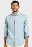 Academy Brand Hampton Linen Shirt Bluebell / XXL