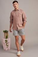 Academy Brand Hampton Linen Shirt Rosette / XXL