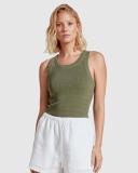 Academy Brand Women's Essential Rib Tank Army / XS