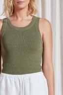 Academy Brand Women's Essential Rib Tank Army / XS