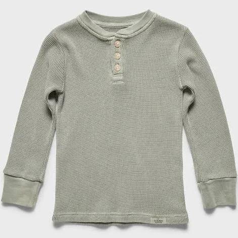 Academy Kids Sycamore Long Sleeve Henley Flint / 2