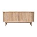 Acai Slatted Hand-crafted Wooden Sideboard Buffet Unit Storage Cabinet - Natural