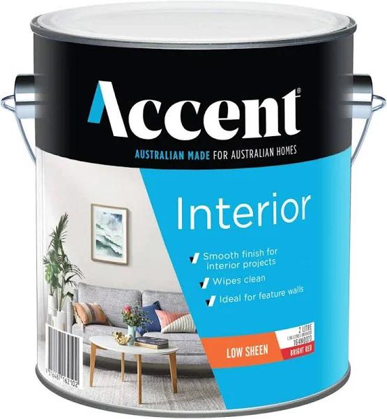 Accent Interior Low Sheen Bright Red Tint Base 2L