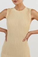 Ada Sleeveless Midi Dress in Lemon Size Small by DISSH