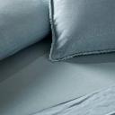 Adairs Bamboo Linen Sage Sheet Separates - Super King Fitted Sheet