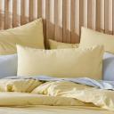 Adairs Stonewashed Cotton Dusty Lemon Quilt Cover Separates - Single