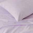 Adairs Stonewashed Cotton Lilac Sheet Separates - Single