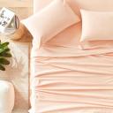 Adairs Stonewashed Cotton Pale Peach Sheet Separates - King