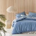 Adairs Vintage Washed Linen Denim Quilt Cover Separates - King