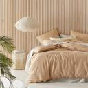 Adairs Vintage Washed Linen Egg Shell Quilt Cover Separates - King